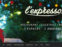 Tablet Screenshot of lexpressocafe.com